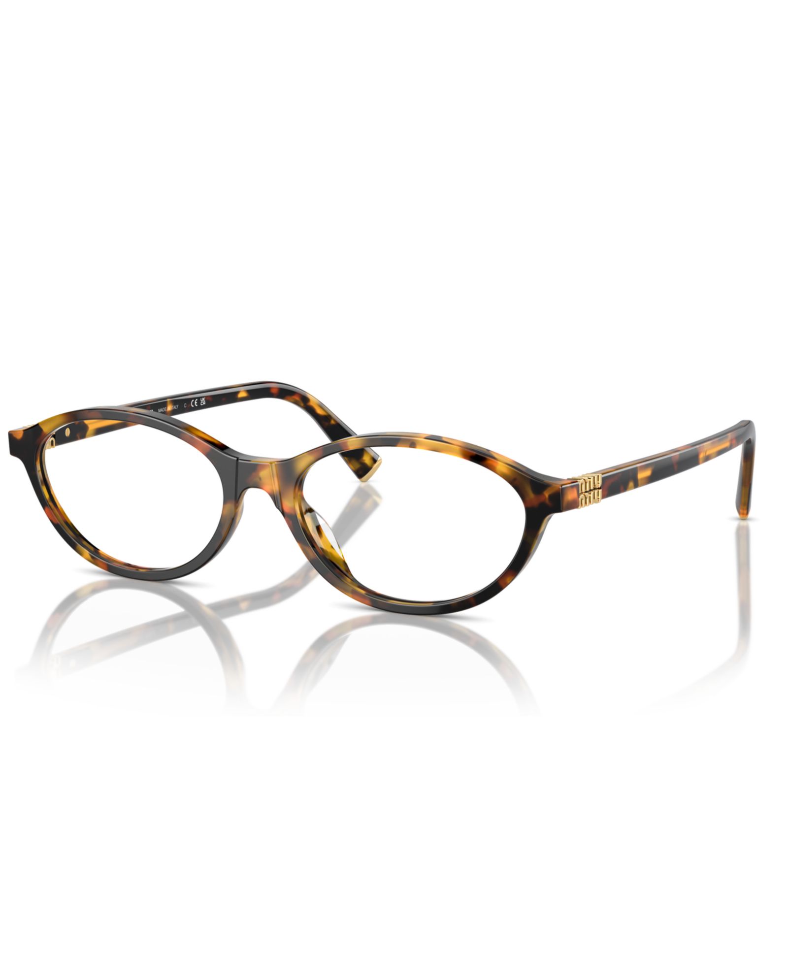 Miu Miu Woman Oval Plastic MU 09XVF Eyeglasses