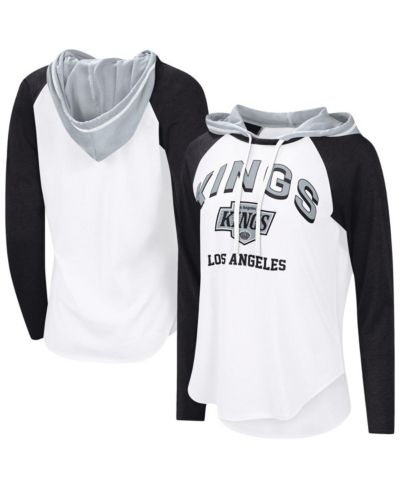 Женская толстовка G-III 4Her by Carl Banks White/Black Los Angeles Kings VIP Raglan Long Sleeve