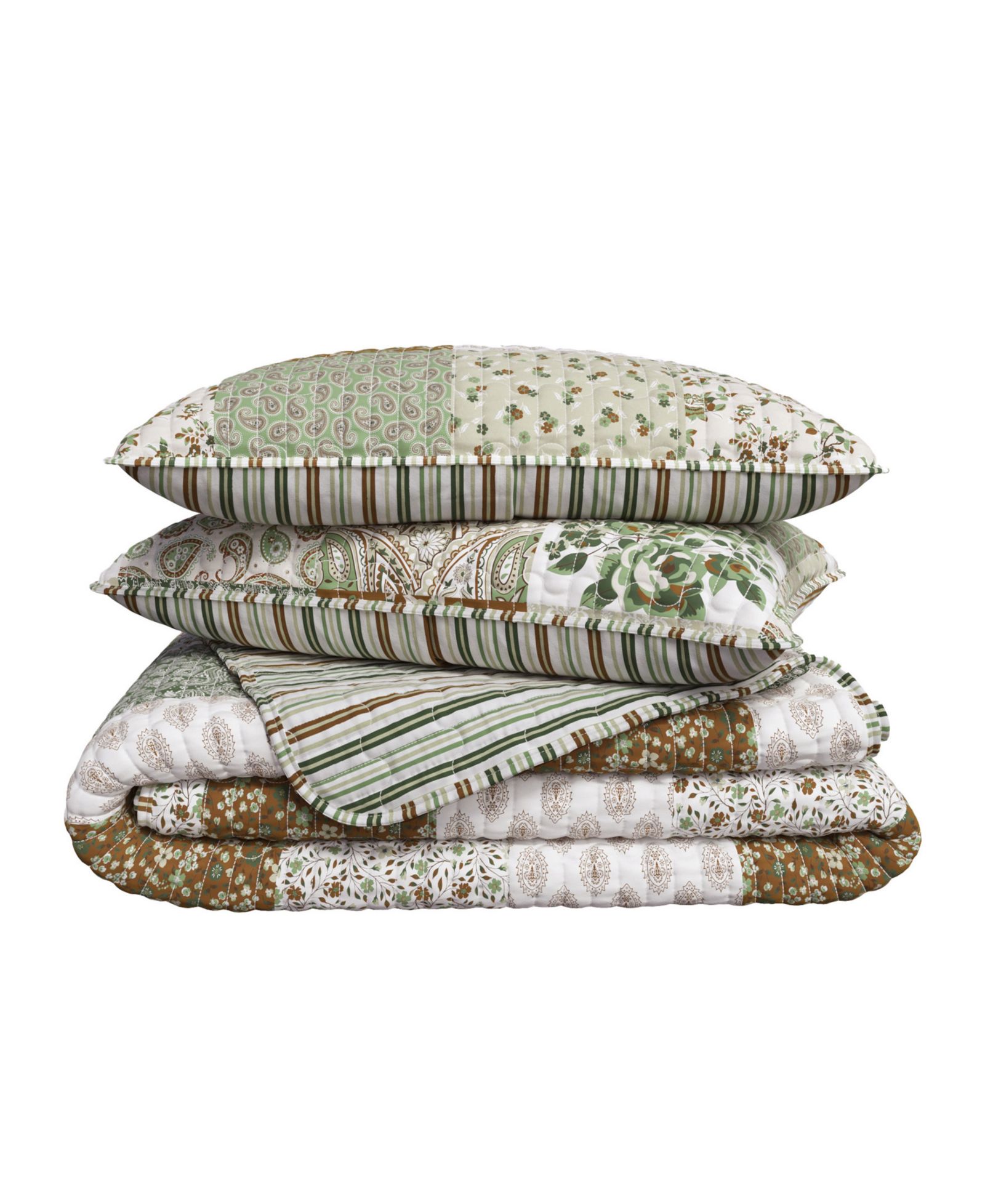 Linery and Co. All Season Floral Lodge Quilt Set with Shams