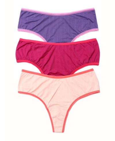 Женские стринги Hanky Panky Women's Move Calm с завышенной талией, набор из 3 шт