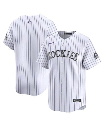 Мужская джерси Nike Colorado Rockies Home Limited White