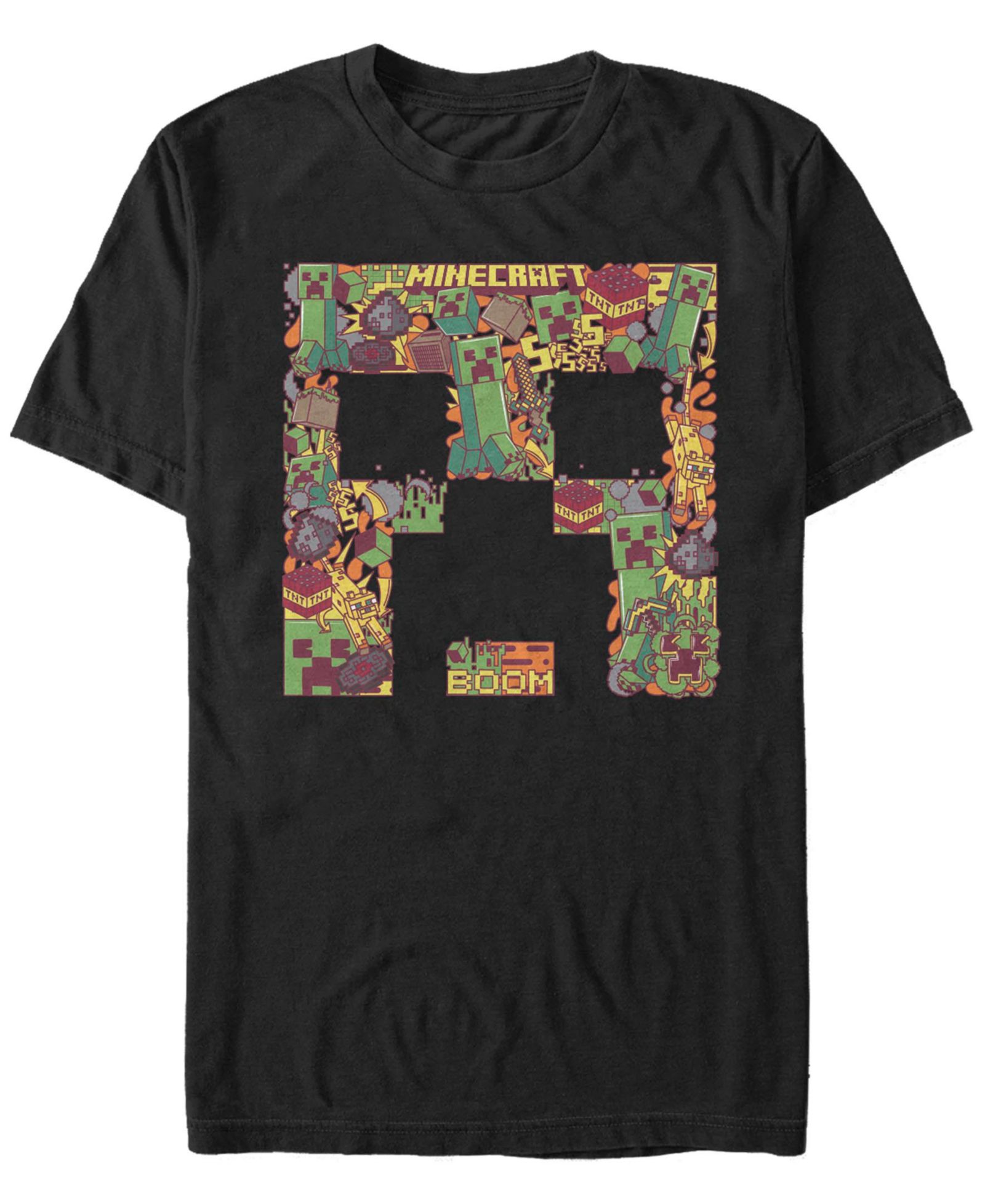 Fifth Sun Men's Creeper Face Collage Short Sleeve T-Shirt