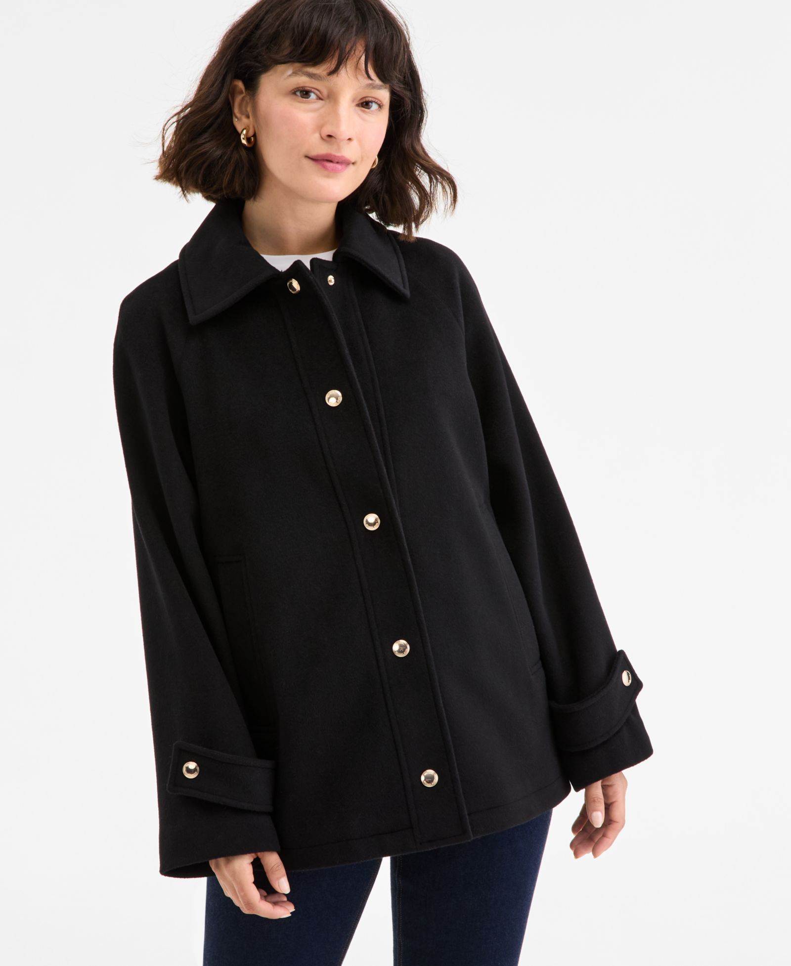 Женское пальто Michael Kors Collared Button-Front