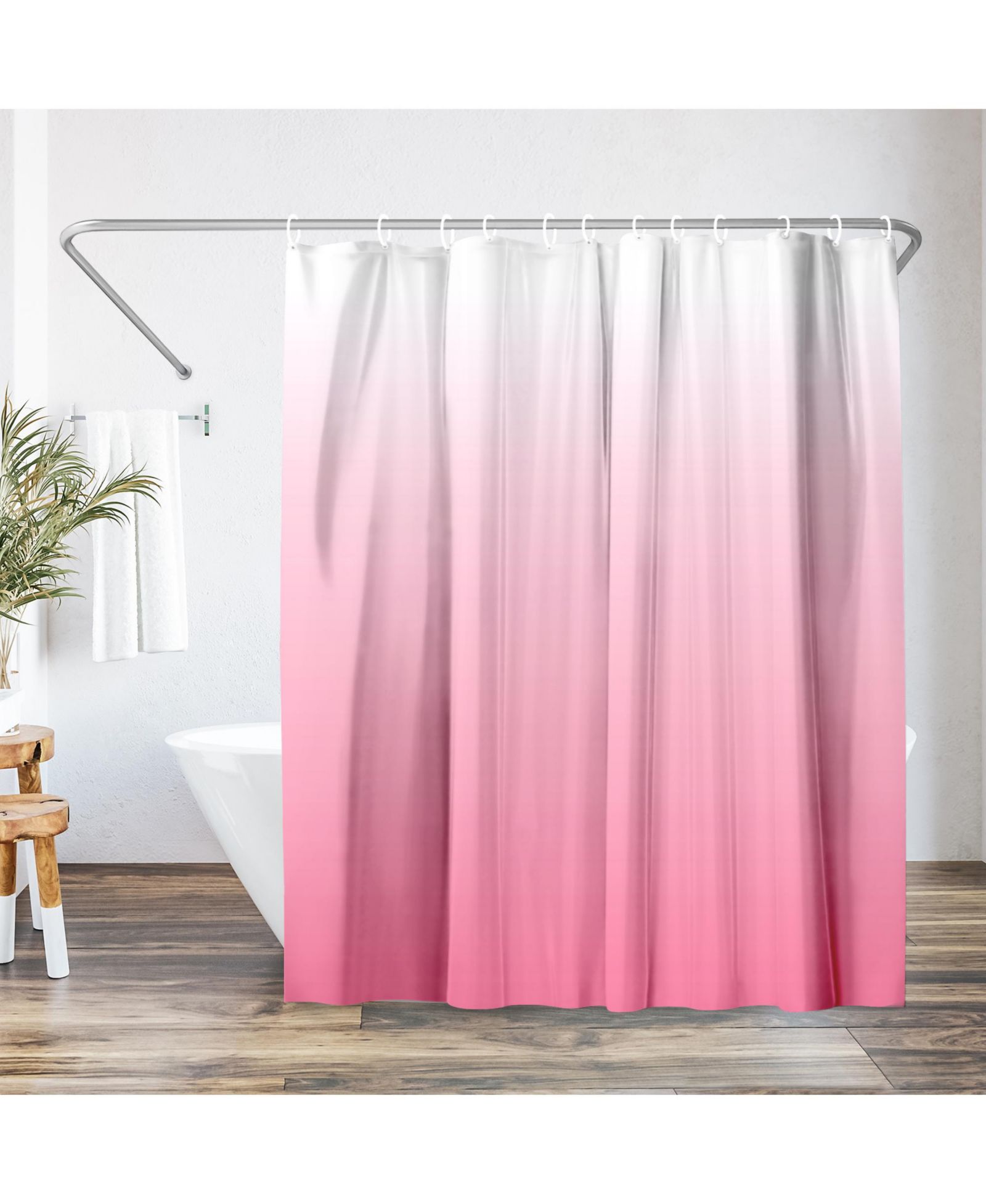 Штора для душа Americanflat 71x74 Ombre Pink