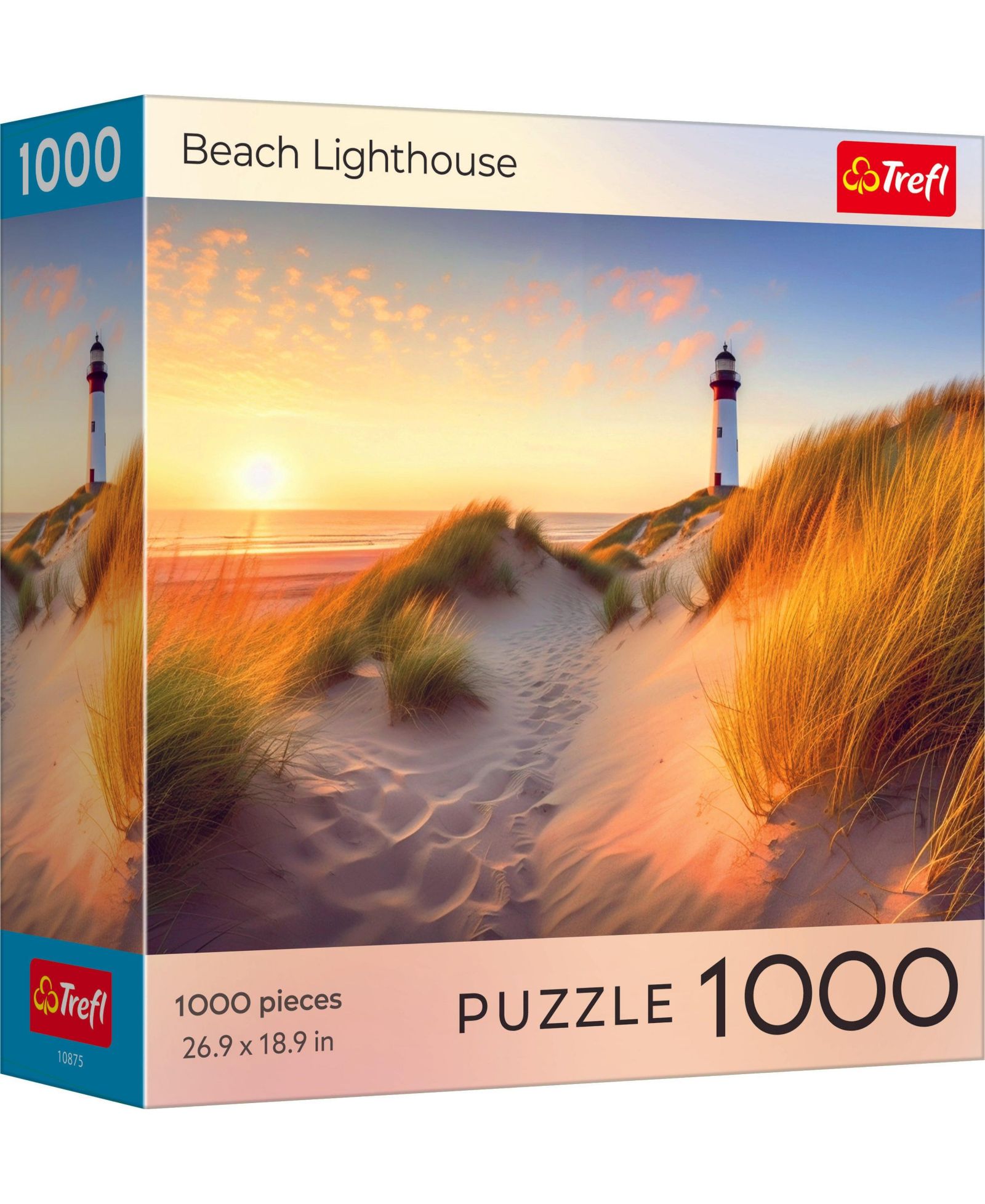 Пазл Trefl Sunset Beach Lighthouse, 1000 Piece, красный