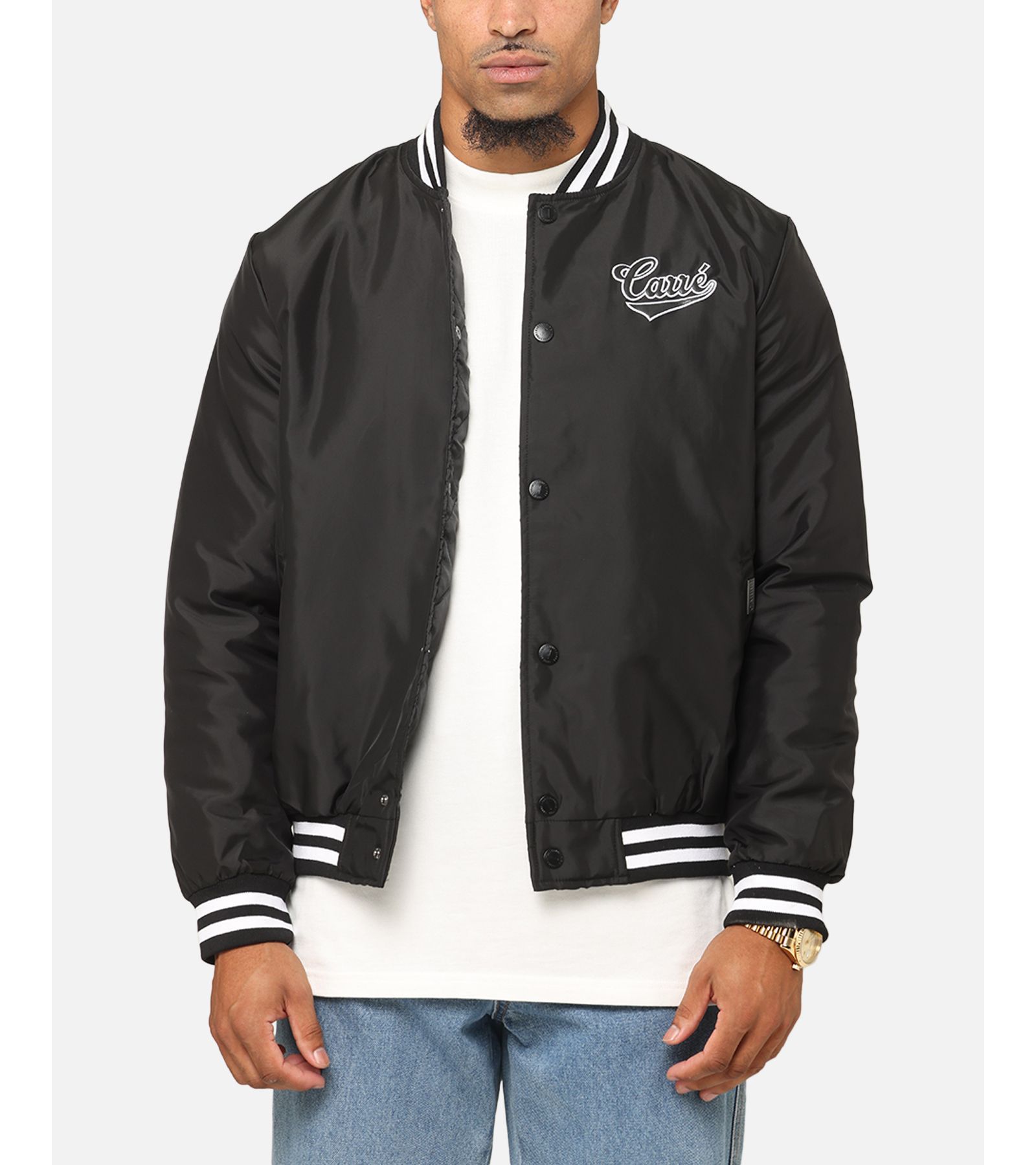 CARRE Big & Tall Team Puffer Varsity Jacket, Brown, 3XL
