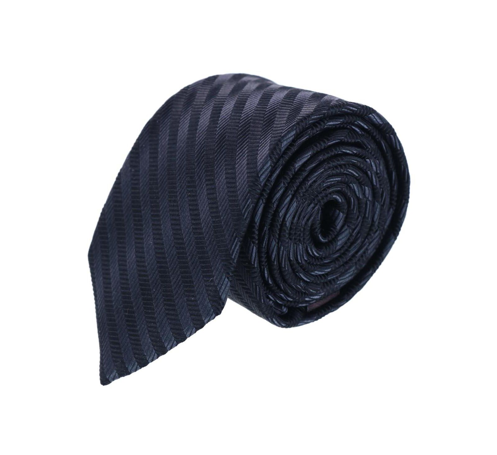TRAFALGAR Men's Nathanial Regal Patterned Diagonal Line Silk Business Necktie