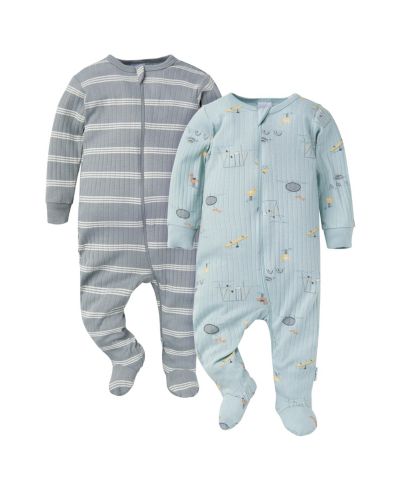 Gerber Baby Boys 2-Pack Sleep 'N Plays, Playground, 6-9M
