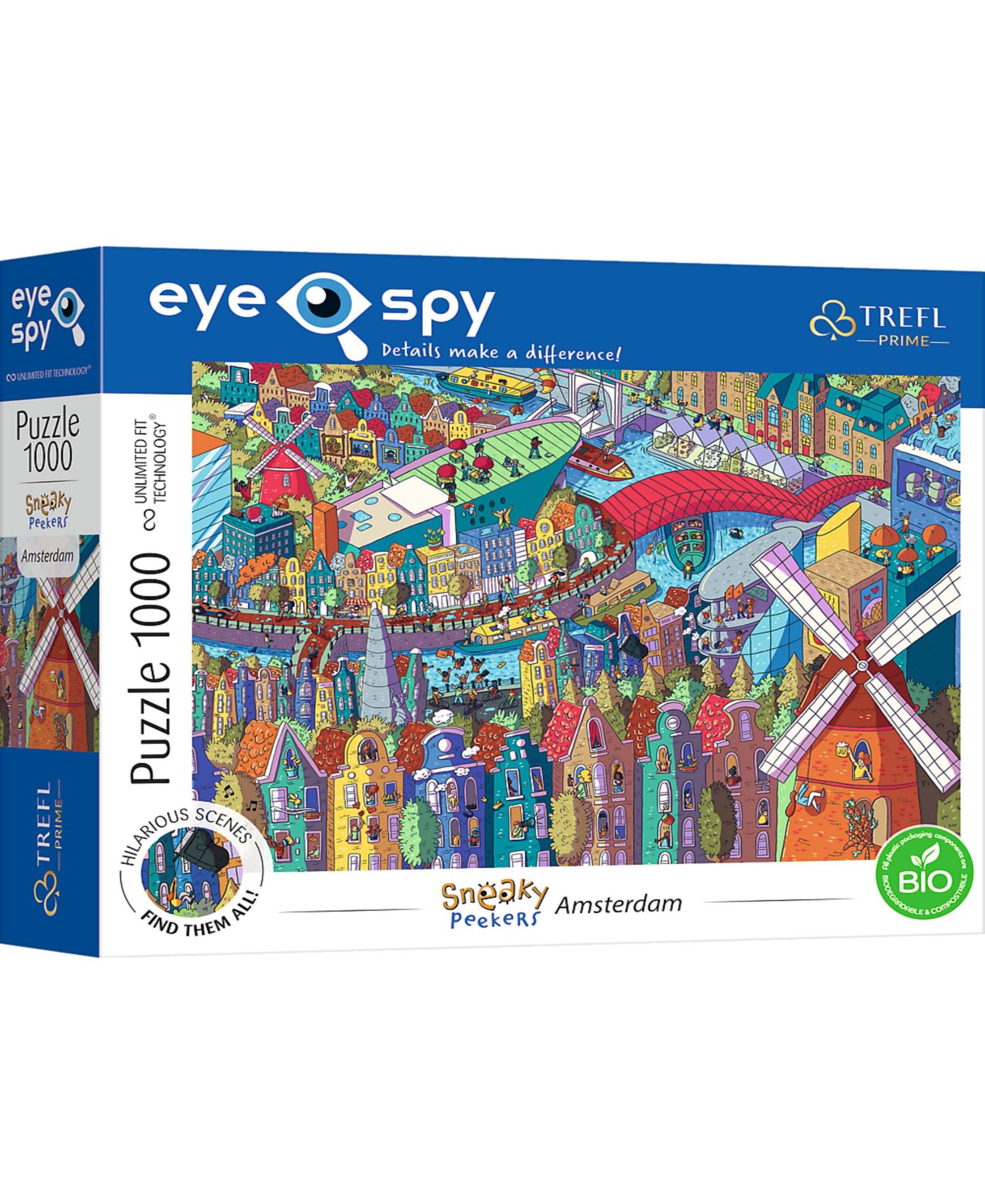 Trefl Prime Eye Spy пазл на 1000 деталей - Sneaky Peakers: Amsterdam