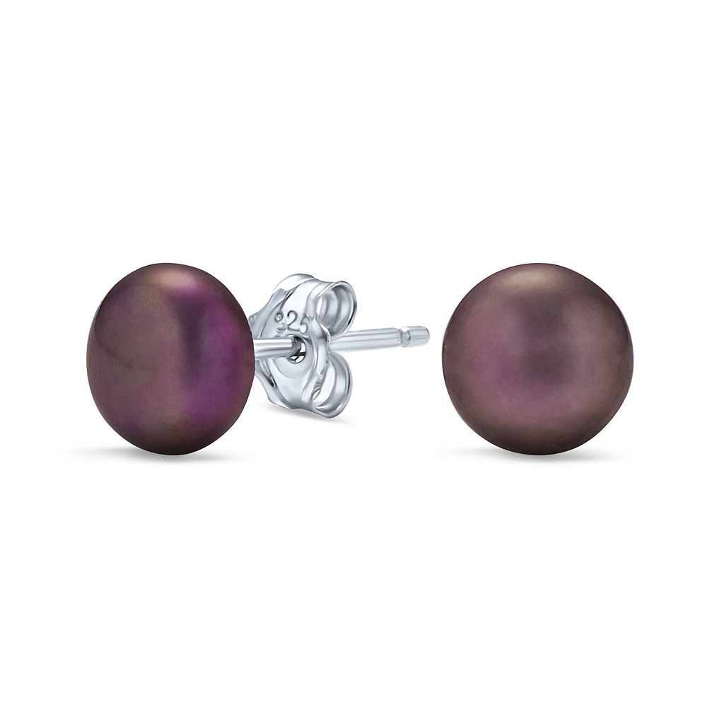 Bling Jewelry Classic Freshwater Sterling Silver 7MM