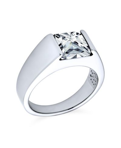 Кольцо Bling Jewelry с прозрачным кубическим цирконием