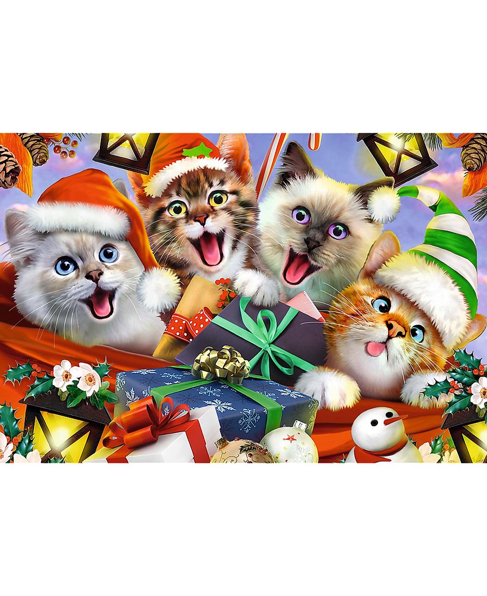 Trefl Деревянный пазл из 501 детали - Festive Cats