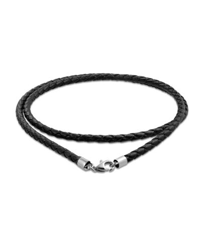 Bling Jewelry браслет из коричневой черной плетеной кожи