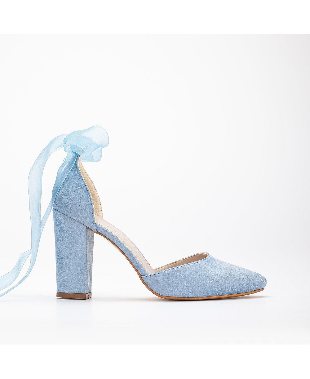 Gisele High Block Heels with Ribbon