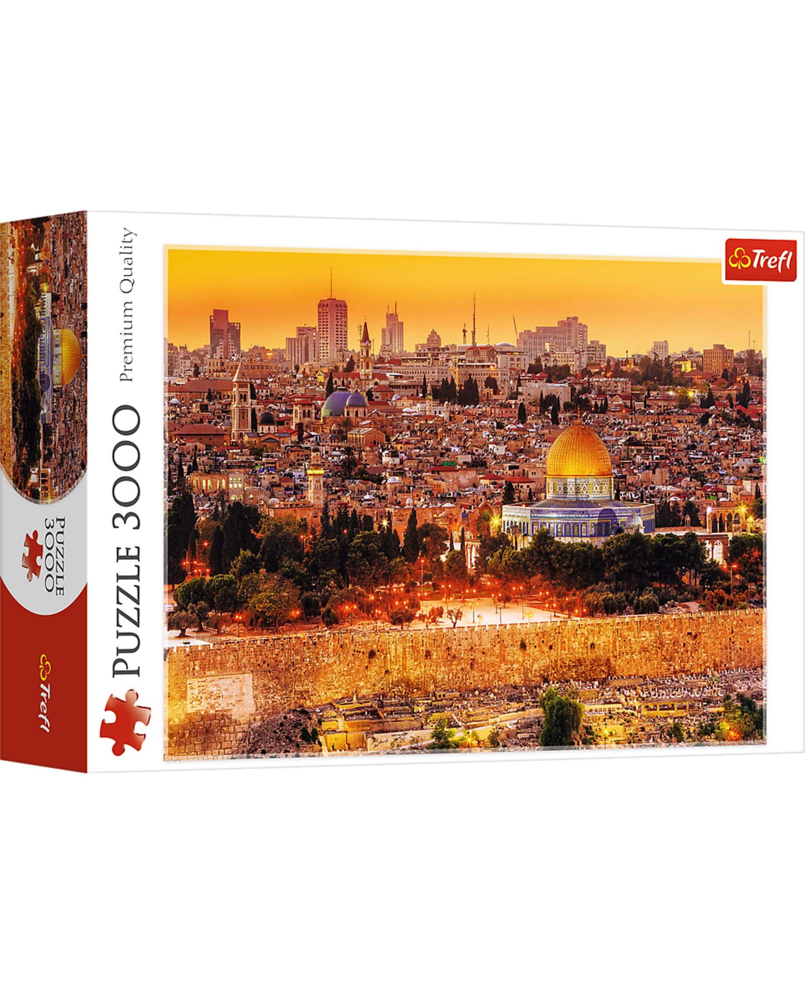 Пазл Trefl Red 3000 Piece - The roofs of Jerusalem / Fototeca