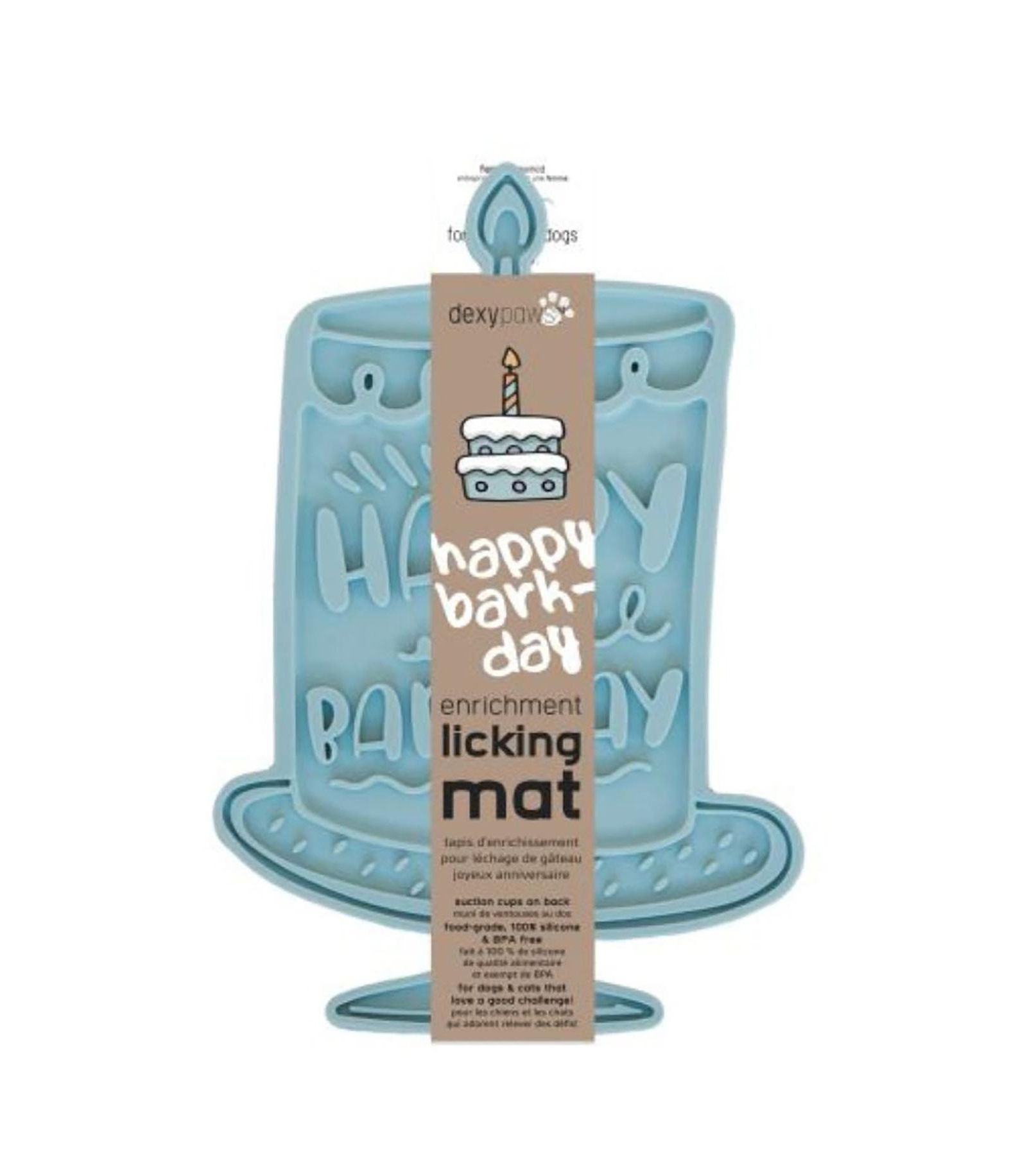 Коврик для лизания Enrichment Lick Mat: Seafoam Bark Day Bash