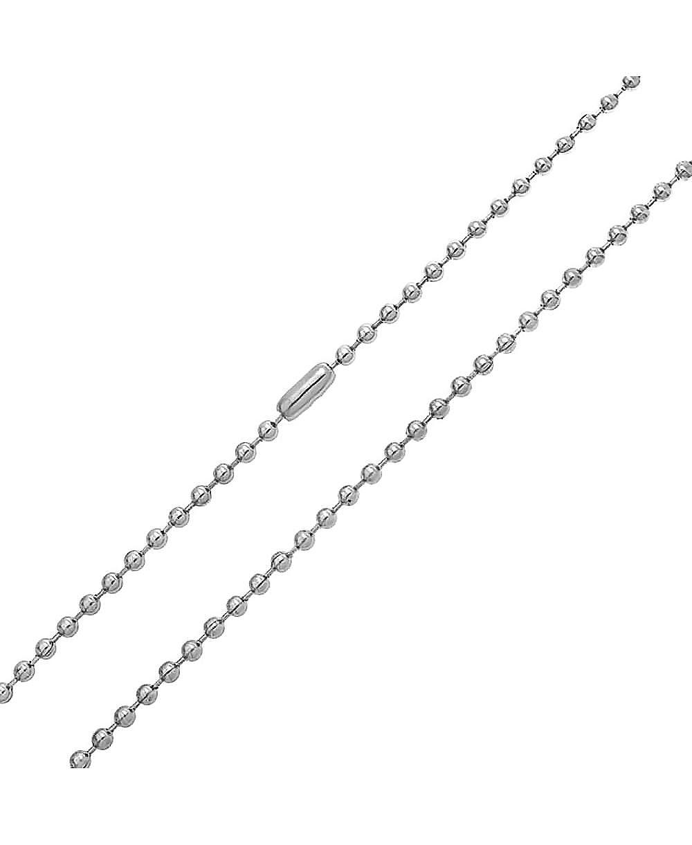 Bling Jewelry Тонкое минималистичное колье с цепочкой Saturn, шарик, 1,5 мм, позолоченная нержавеющая сталь, черный, серебристый, золотой, 16, 18, 20, 24, 30 дюймов