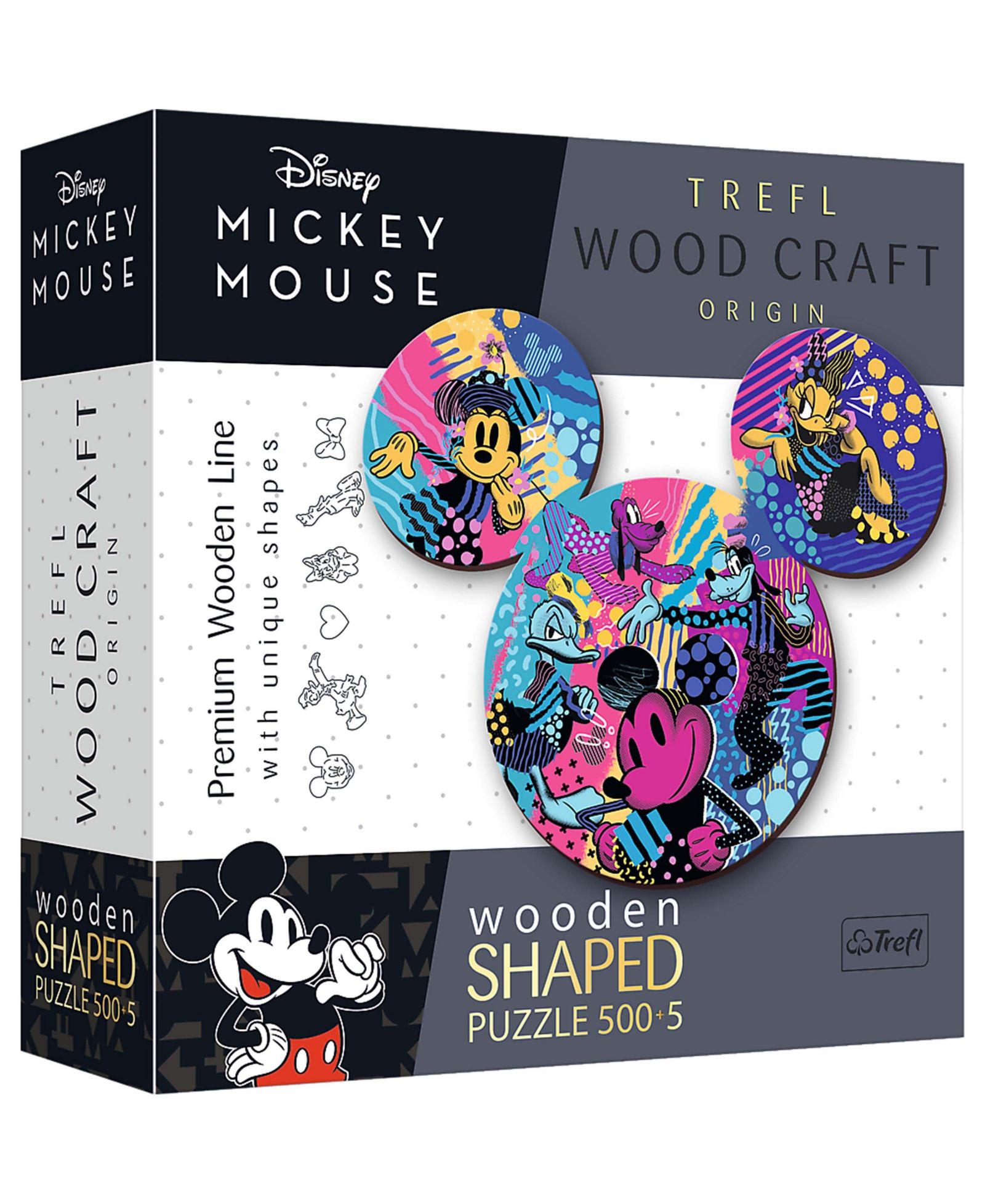 Деревянный пазл Trefl Wood Craft 500 +5 Piece - Disney's Mickey Mouse