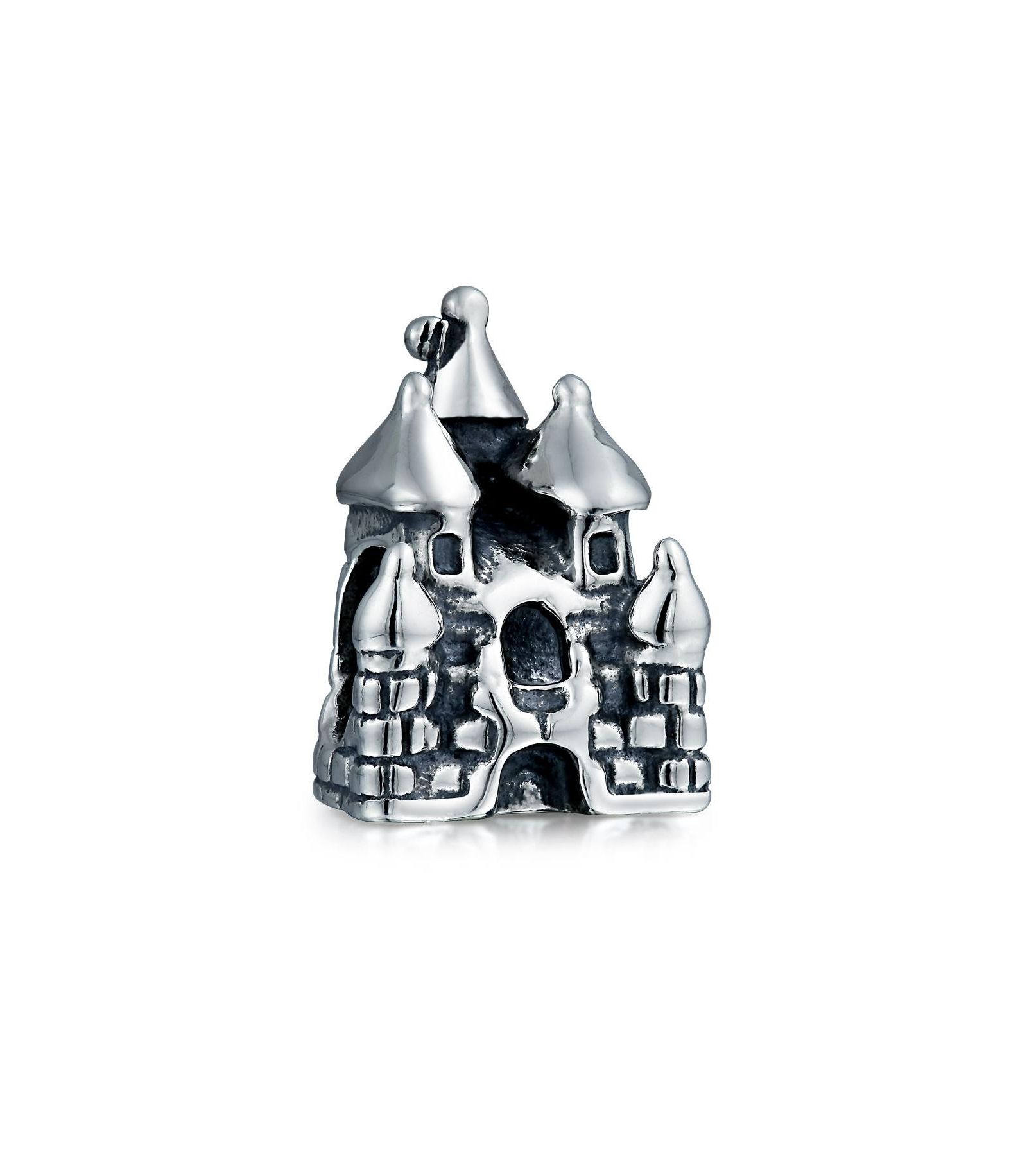 Bling Jewelry Fairytale Castle Daughter Charm Bead for Bracelet .925 Sterling Silver
