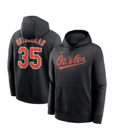 Мужское худи Nike Baltimore Orioles Adley Rutschman Black с именем и номером игрока