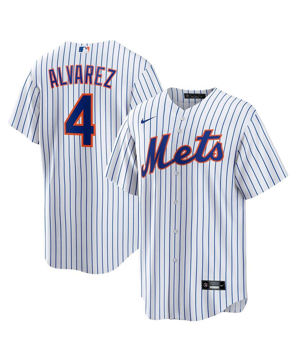 Nike Мужская джерси Nike Francisco Alvarez White New York Mets Replica