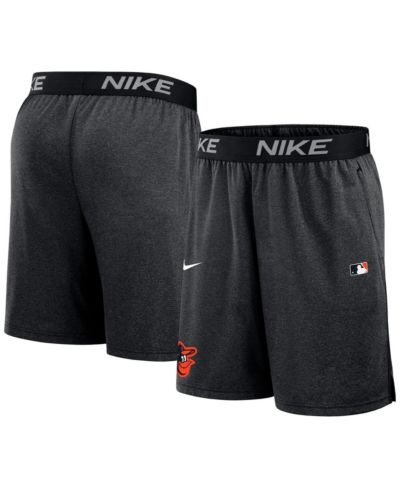 Мужские трикотажные шорты Nike Baltimore Orioles Authentic Collection, черные