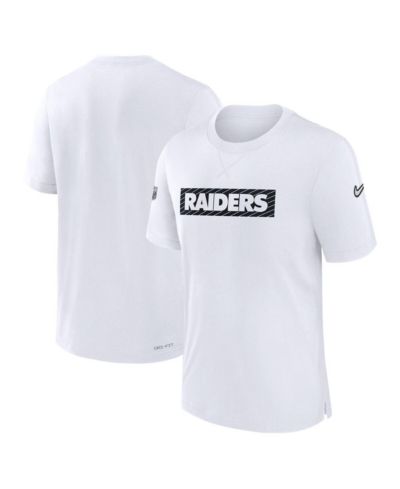 Nike Мужская футболка Las Vegas Raiders Sideline Player Performance, белая