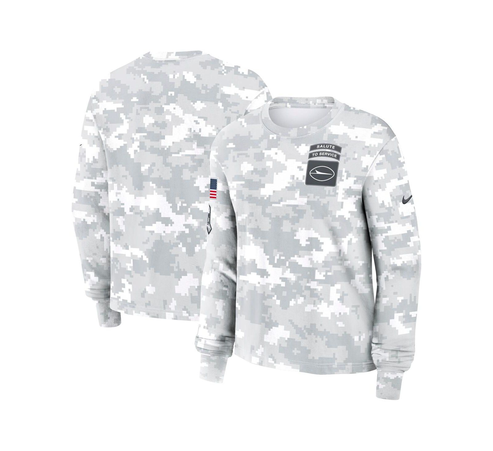 Nike Women's Arctic Camo New York Jets 2024 Salute To Service Long Sleeve T-Shirt