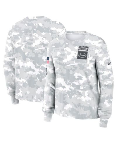 Nike Женская футболка New York Jets 2024 Salute To Service Long Sleeve Arctic Camo