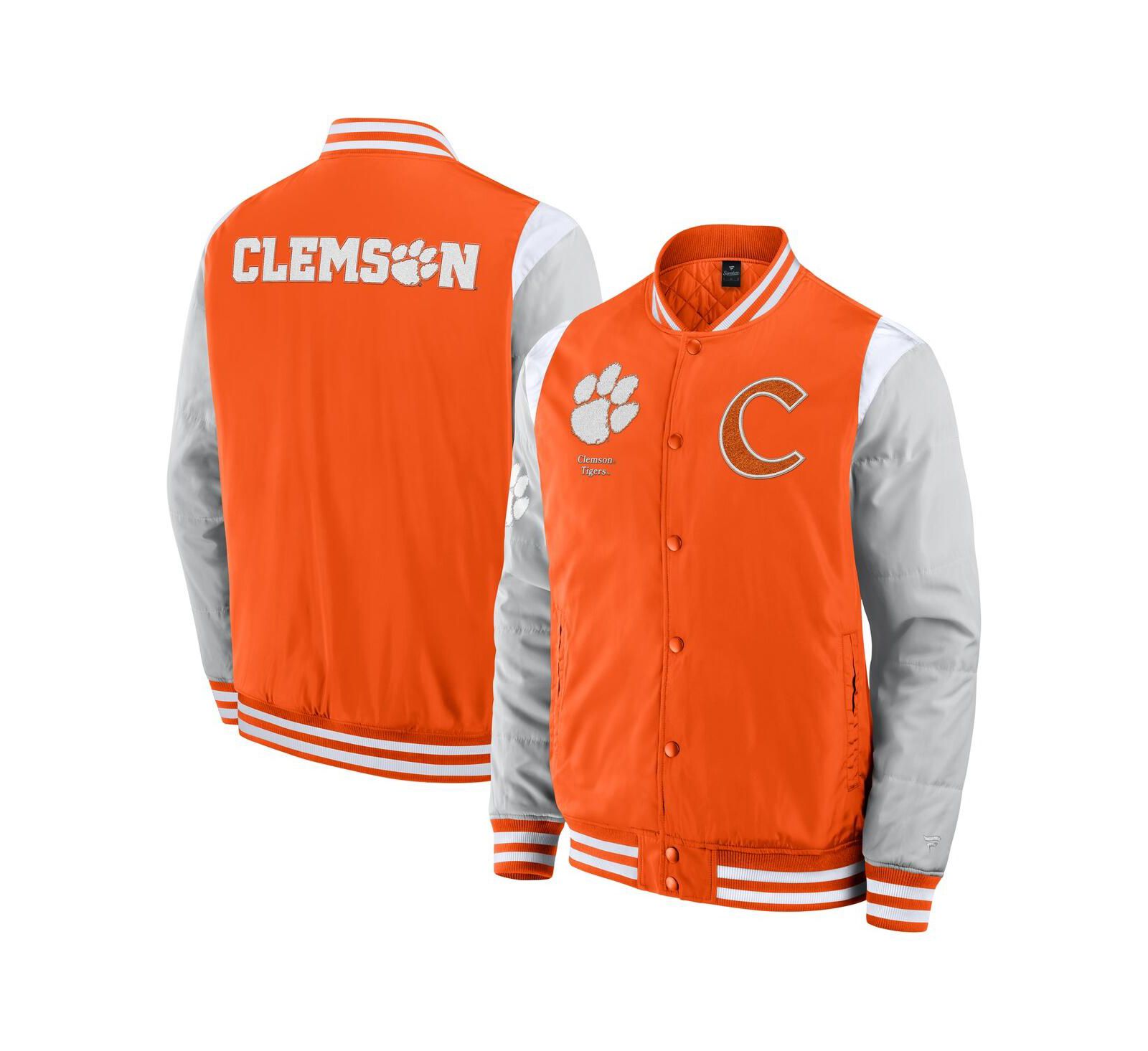 Fanatics Men's Orange Clemson Tigers Elements Elite Full-Snap Jacket