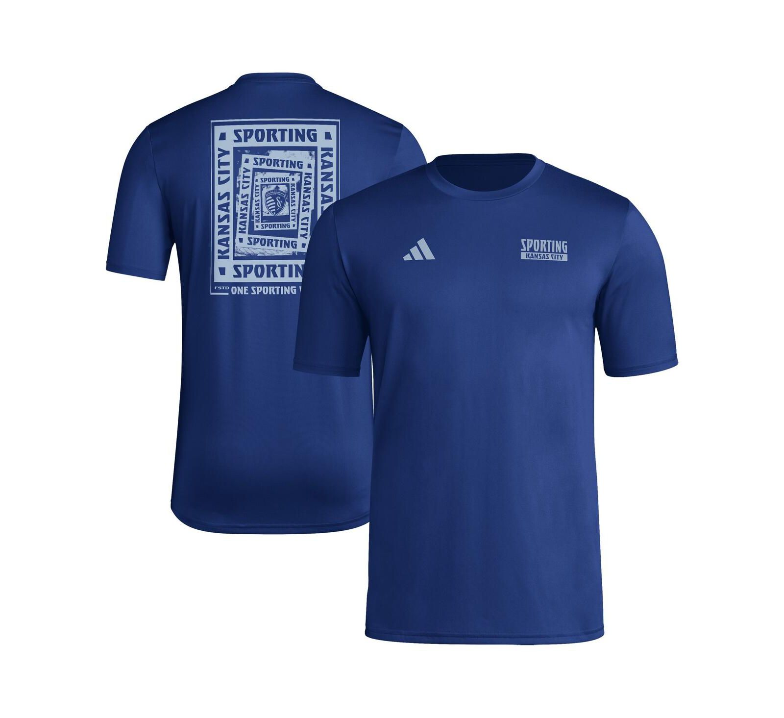 adidas Мужская футболка Sporting Kansas City Local Wrap, Navy