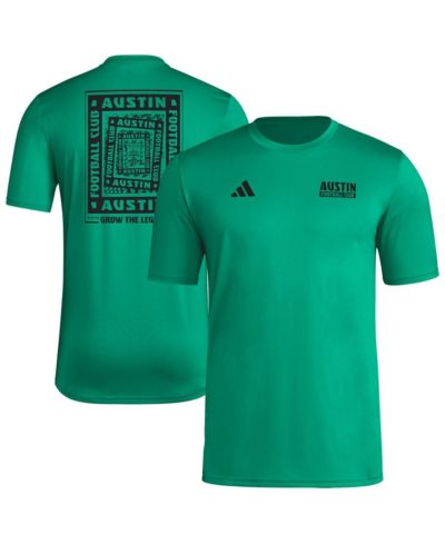 adidas Мужская футболка Austin FC Local Wrap, зеленая