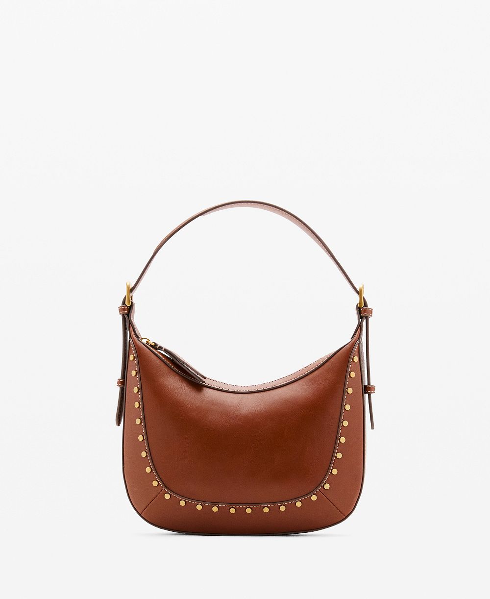 Mango Women's Small Studded Shoulder Bag