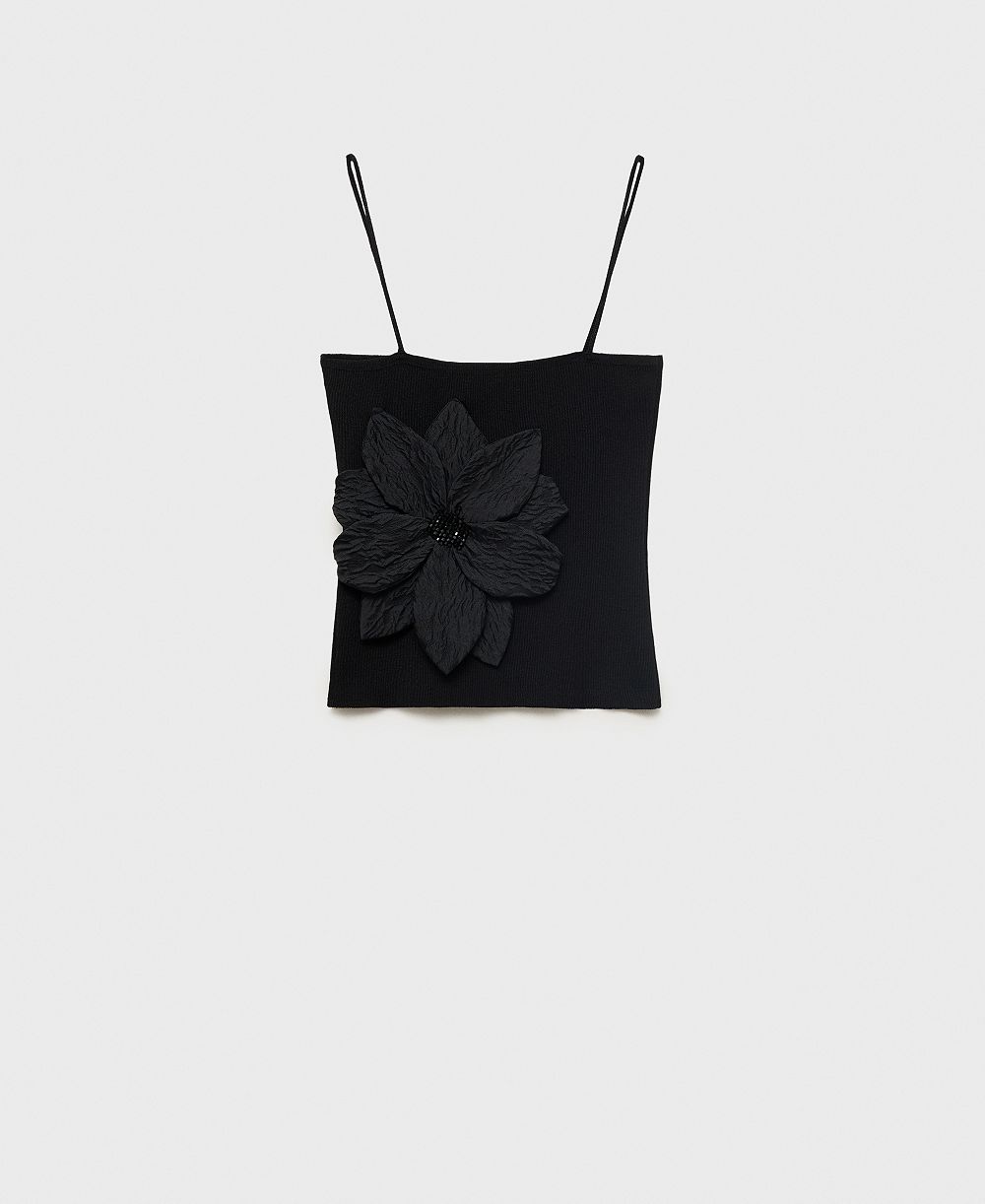 Mango Women's Maxi Flower Detail Bandeau Top