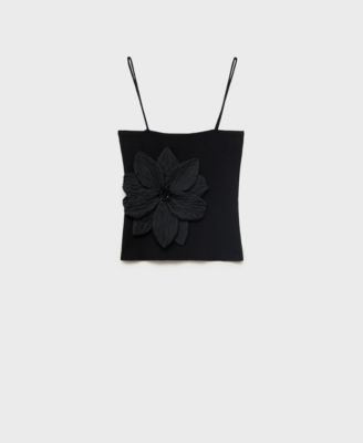 Mango Women's Maxi Flower Detail Bandeau Top