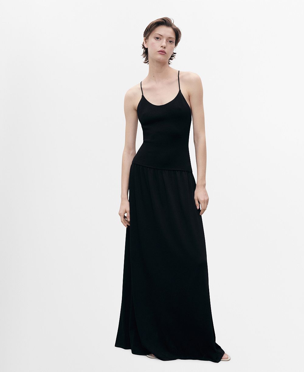 Mango Women's Cross-Back Knitted Dress