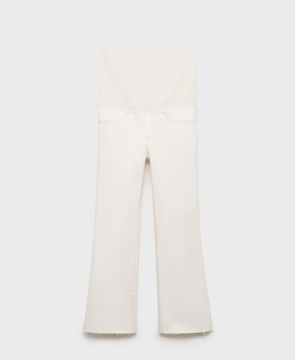 MANGO Женские джинсы Mango Maternity Flared Cropped