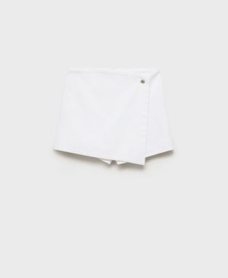 Mango Women's Wrapped Denim Skort