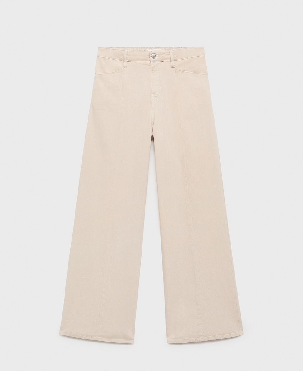Mango Women's Straight-Fit Mid-Rise Denim Jeans