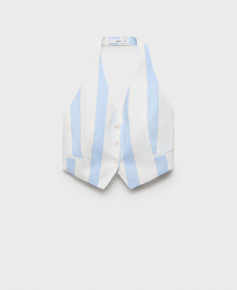 Женский топ Mango Striped Halter