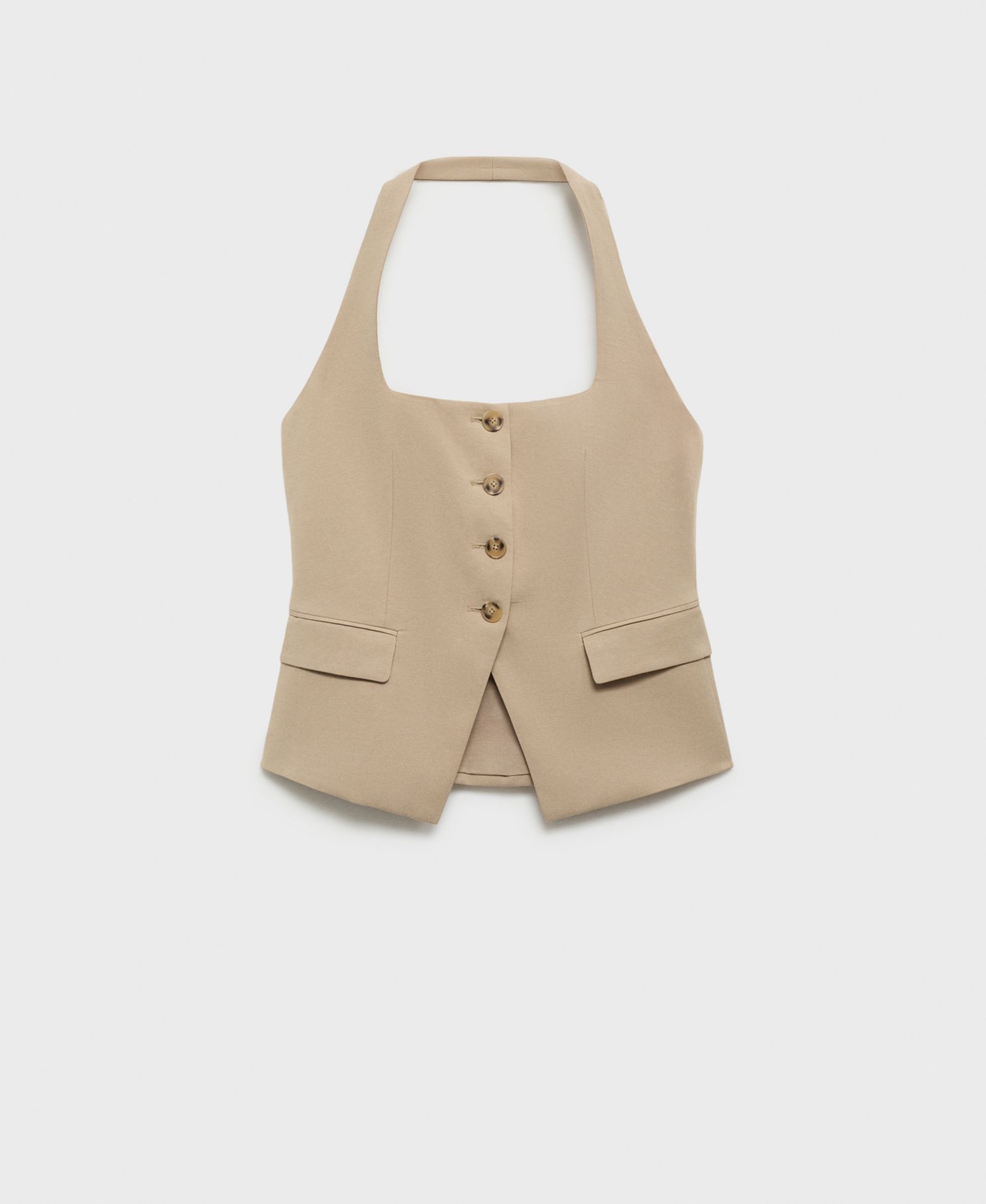 Mango Women's Linen Suit Vest