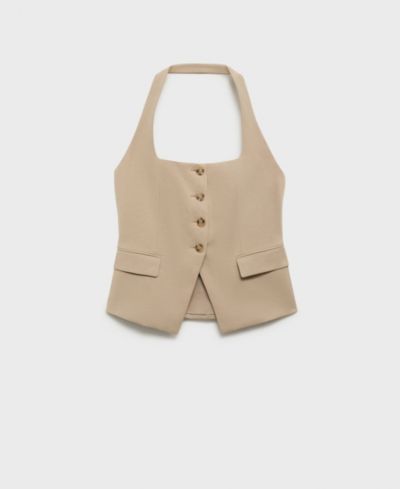 Женский льняной жилет Mango