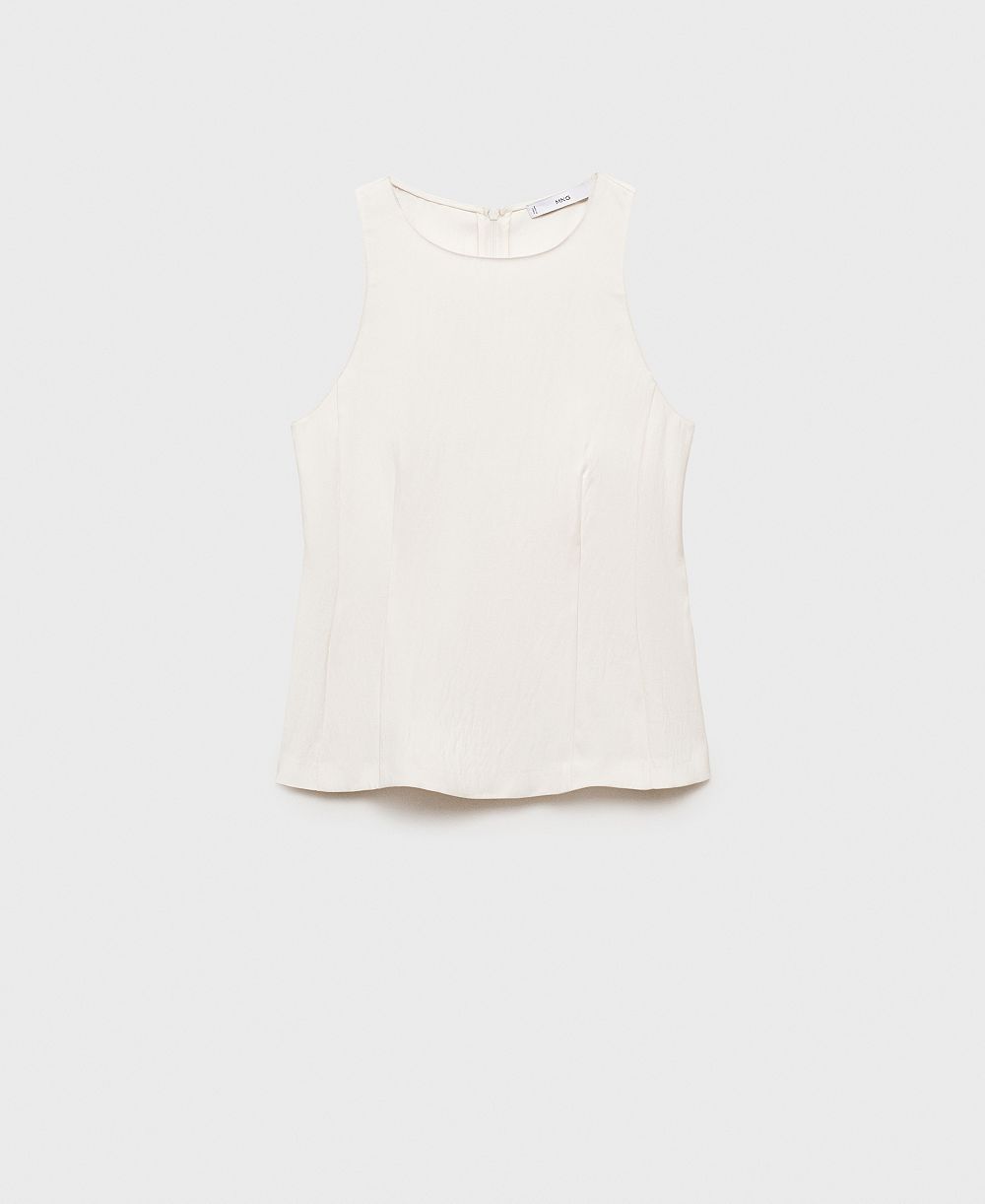 Mango Women's A-Line Crew Neck Top