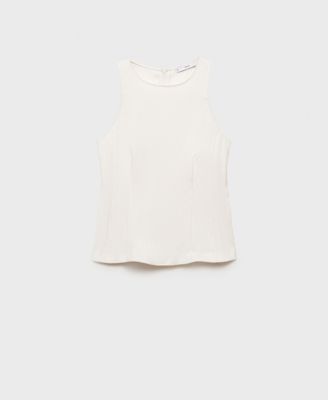Mango Women's A-Line Crew Neck Top