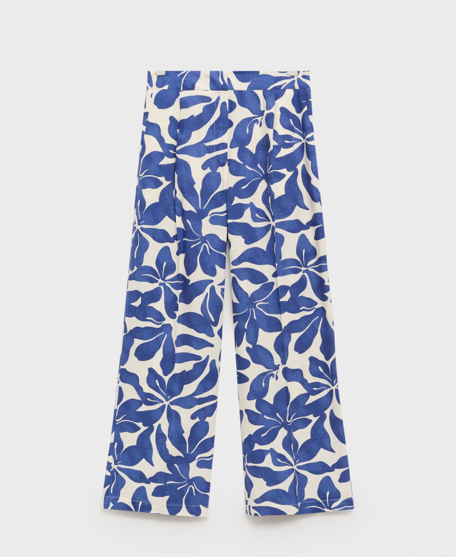 Женские брюки Mango Printed Linen-Blend