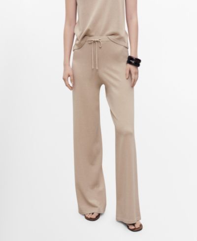 Mango Женский Straight Knitted Pants