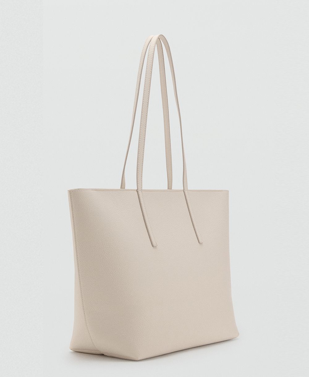 Mango Women's Double Handle Shopper Bag