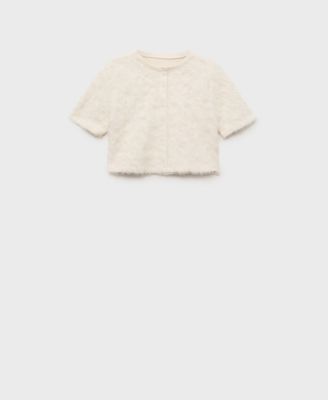 Mango Women's Knitted Cropped Cardigan