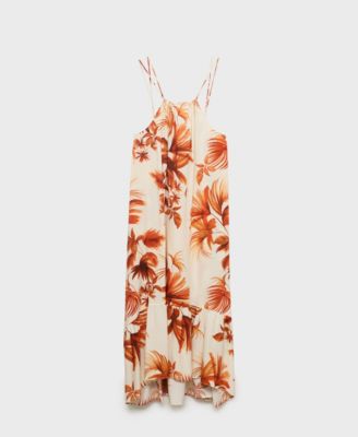 Женское платье Mango Palm Print Halter