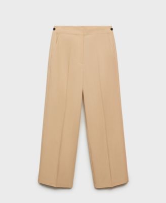 Mango Women's Straight-Cut Crop Pants